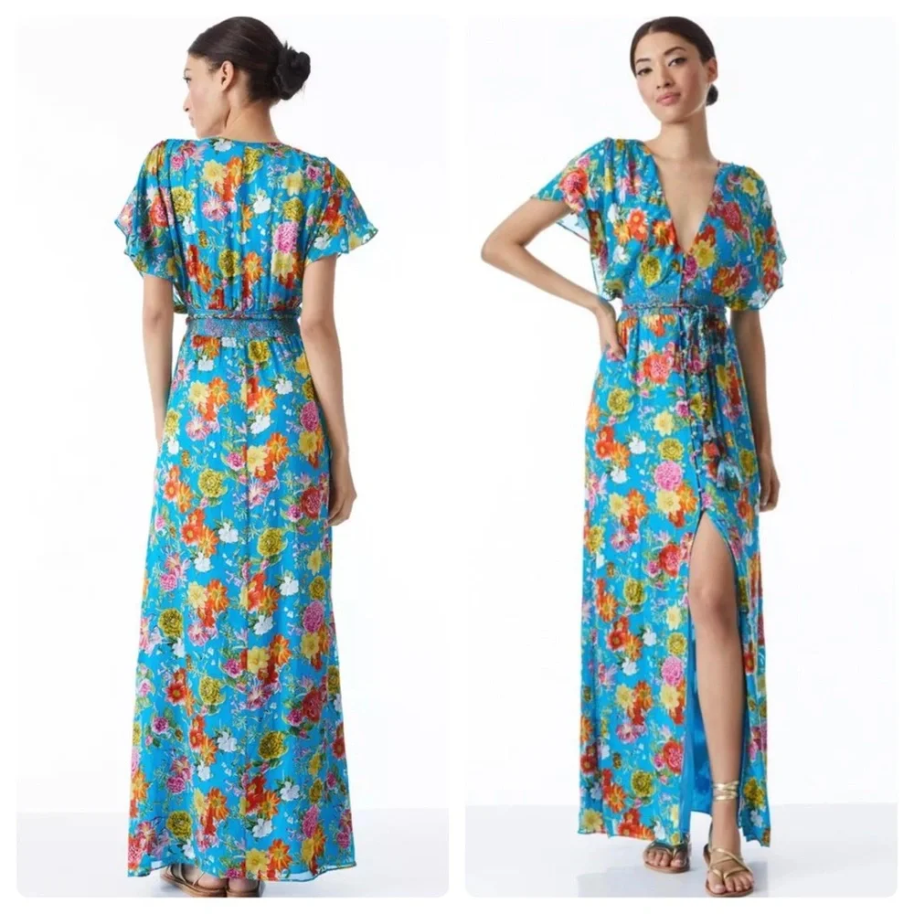 ALICE + OLIVIA Davida Caftan Maxi Dress